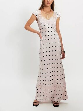 Free people Butterfly Babe Maxi Dress crystal rose
